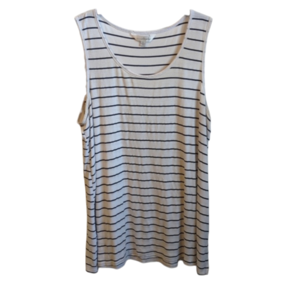 Charming Charlie Striped Tank Top Size Large